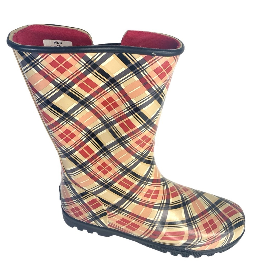 Sperry Plaid Ankle Boots - Red, Yellow, Black - Picture 3 of 10